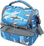 FlowFly Kids Double Decker Cooler Insulated Lunch Bag Large Tote - Image 8