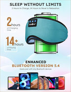 MUSICOZY Sleep Headphones Bluetooth 5.4 Headband Sleeping Eye Mask - Image 3
