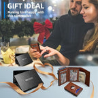 Airtag Wallet for Men, with Cash Pocket 2 ID Window 9-12 Cards, Metal Case - Image 8
