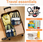 XEWEA 2PCS Small TSA Approved Clear Travel Toiletry Bags - Image 7