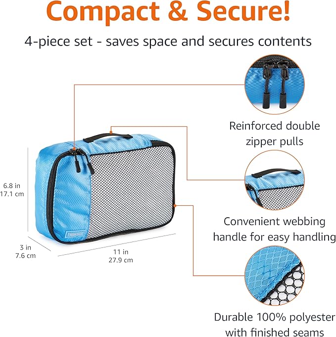Amazon Basics Small Packing Cubes - Image 3