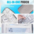 Travel Cable Organizer Bag, Electronics Organizer Tech Pouch - Image 3