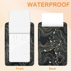 Abstract Line Art 3 Pack PU Leahter Luggage Tag - Image 3