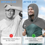 4 Pack Cooling Hoodie Towels for Neck and Face, UPF 50 Sun Protection & Instant - Image 4