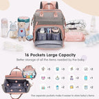 DERJUNSTAR Baby Diaper Bag Backpack - Image 2
