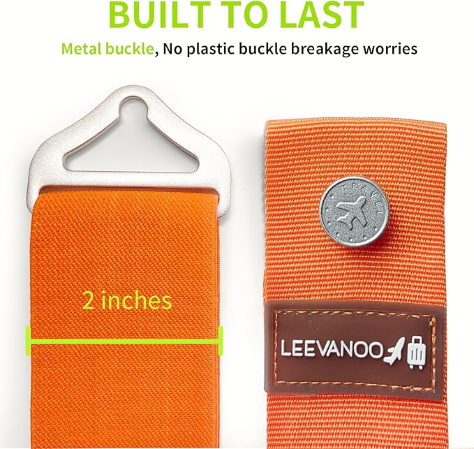 Luggage Straps for Suitcases Add a Bag Luggage Strap, 2-in-1 Travel Belt for - Image 5