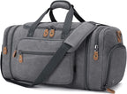 Gonex Canvas Duffle Bag 60L Travel Duffel Overnight Weekend Bag by Gonex