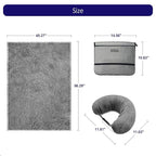 3-in-1 Travel Pillow Blanket Set - Image 6