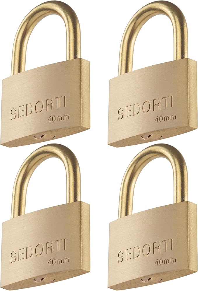 Weather Proof Lock, Keyed Alike Solid Brass Padlocks by SEDORTI