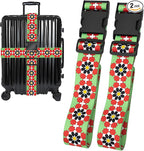 Flowers Luggage Straps for Suitcases, Adjustable Luggage Travel Belts to Keep by Unknown