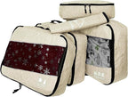 5 Set Packing Cubes for Travel Large Suitcase Luggage Organizer Bags Travel - Image 2