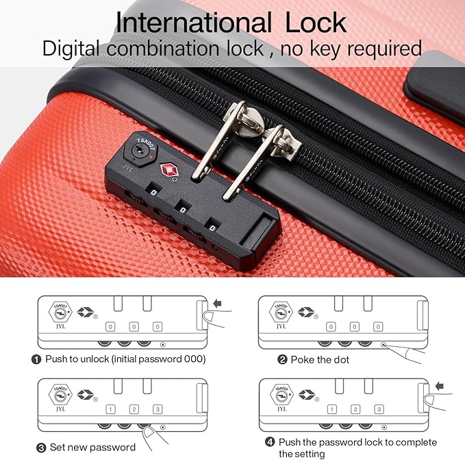 Hanke 20 Inch Expandable Carry on Luggage 22x14x9 Airline Approved Lightweight - Image 8