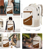 MATEIN 17.3 Inch Womens Laptop Backpack, Water Resistant Work Business Backpack - Image 5