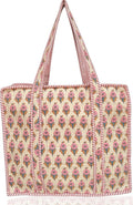 Cotton Quilted Tote Bag for Women – Large Beach & Travel Tote by ThirdEyeExport