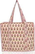 Cotton Quilted Tote Bag for Women – Large Beach & Travel Tote by ThirdEyeExport