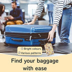 Hello Fall Luggage Tag for Suitcase, Autumn Leaves Design - Image 6