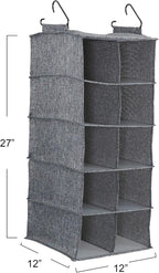 Household Essentials 10 Pocket Hanging Shoe Closet Organizer - Image 4