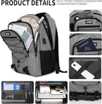 Grey Backpack for Men Women, Backpack for School, School Backpacks for Boys - Image 2