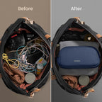 tomtoc Electronic Organizer Travel Case, Water Resistant Dual Compartment Tech - Image 4