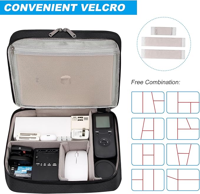 Electronic Organizer Travel Case, Travel Cord Organizer Case Portable - Image 5