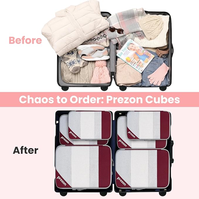 8 Set/6 Set/4 Set Compression Packing Cubes - Image 7