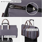 Modoker Garment Convertible Weekender Bag, Carry on Canvas Garment Duffle Bag - Image 4