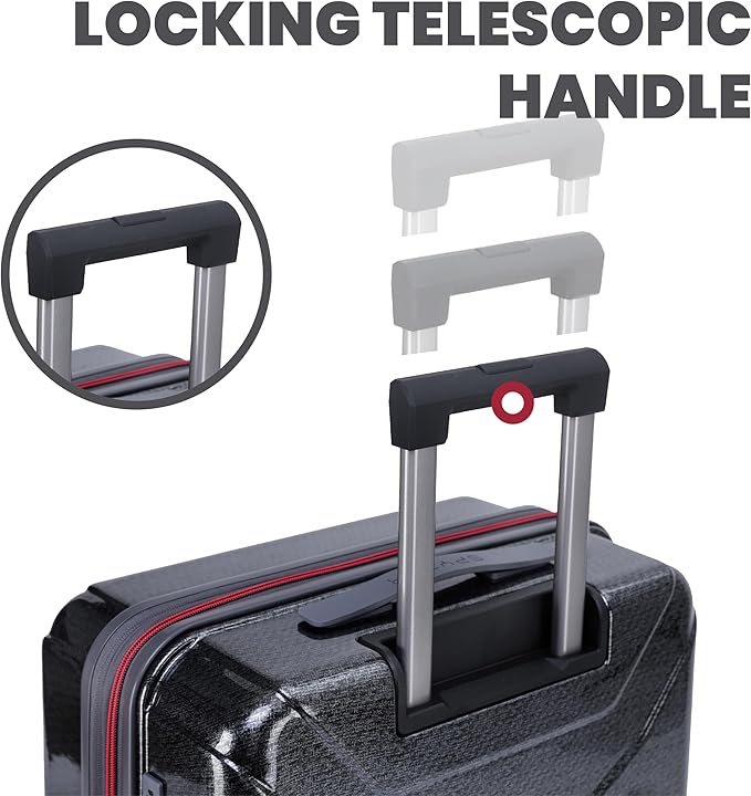 Spyder Traverse 3 Piece Luggage Set, 360° Spinner Wheels, TSA Approved Lock - Image 5