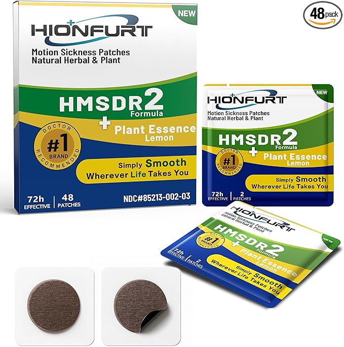 HMSDR2 48ct Motion Sickness Patches by HIONFURT