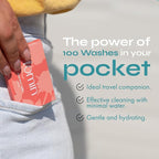 FOMIN - Paper Soap Sheets for Hand Washing - Jasmine Portable Travel Soap Sheets - Image 3