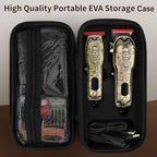 Professional Barber Hair Clippers and Trimmers Set, Cordless Barber Kit Hair Cutting Kit with Travel Case Barber Clippers Set Professioal Mens Grooming Kit