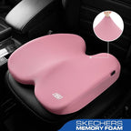 Skechers Memory Foam Seat Cushion, Ribbed Fabric Office Chair Cushion - Image 2