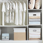 Fabric Storage Cubes with Clear Windows and Lids, Decorative Storage Boxes - Image 8
