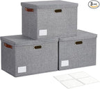 17" Large Collapsible Storage Bins by Roobyl