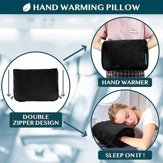 PAVILIA Travel Blanket Pillow, Soft Airplane Blanket 2-in-1 Combo Set, Plane - Image 4