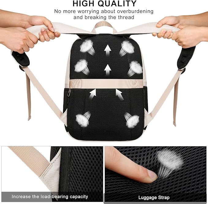 School Backpack for Teen Boys and Girls, Backpack for Men Women, 15.6 inch - Image 5