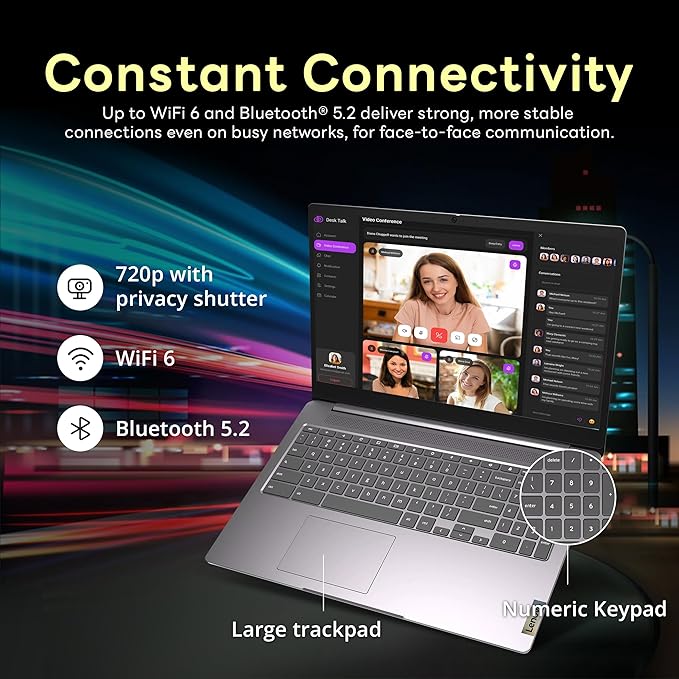 Lenovo Ideapad 3 15.6" FHD Chromebook, Intel Celeron N4500, 4GB LPDDR4X - Image 4