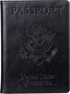 TIGARI Passport Holder for Travel Women Men, PU Leather Passport Wallet Cover by TIGARI