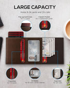 Mens Wallet with AirTag Holder: Smart Wallet Compatible with Apple AirTag - Image 2