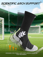 Men's Compression Running Socks: Coolmax Athletic Crew Socks Moisture Wicking - Image 5