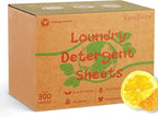 Freelivity Laundry Detergent Sheets, 300 Sheets Lemon Orange by Freelivity