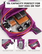 SKYSPER 15L Lightweight Small Hiking Backpack - Image 2