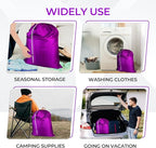 Laundry Bag with Locking Closure Drawstring – Extra Large Heavy Duty 100% Nylon - Image 4