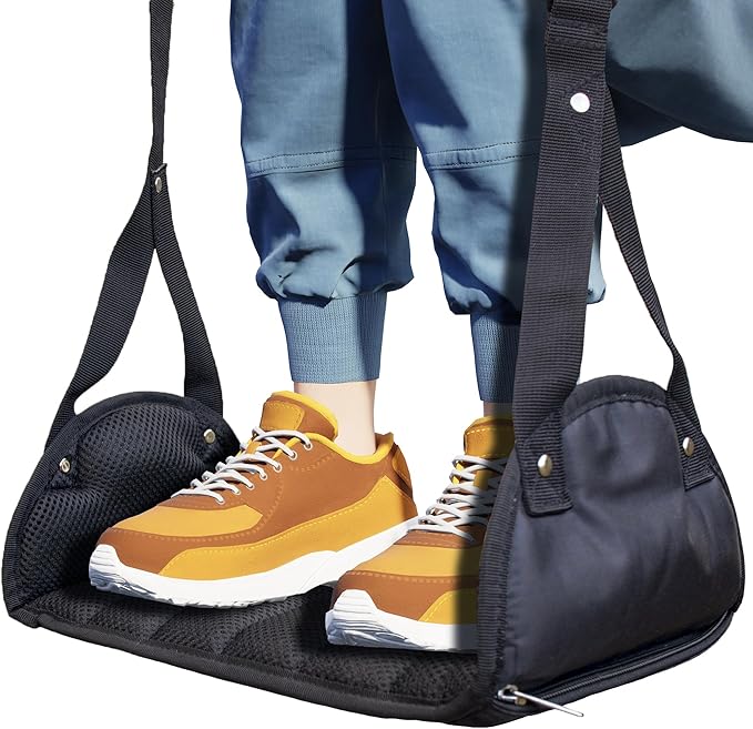 Foot Hammock for Plane Travel, Memory Foam Airplane Foot Hammock, No Feet by Unknown