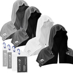 4 Pack Cooling Hoodie Towels for Neck and Face, UPF 50 Sun Protection & Instant by CSITE