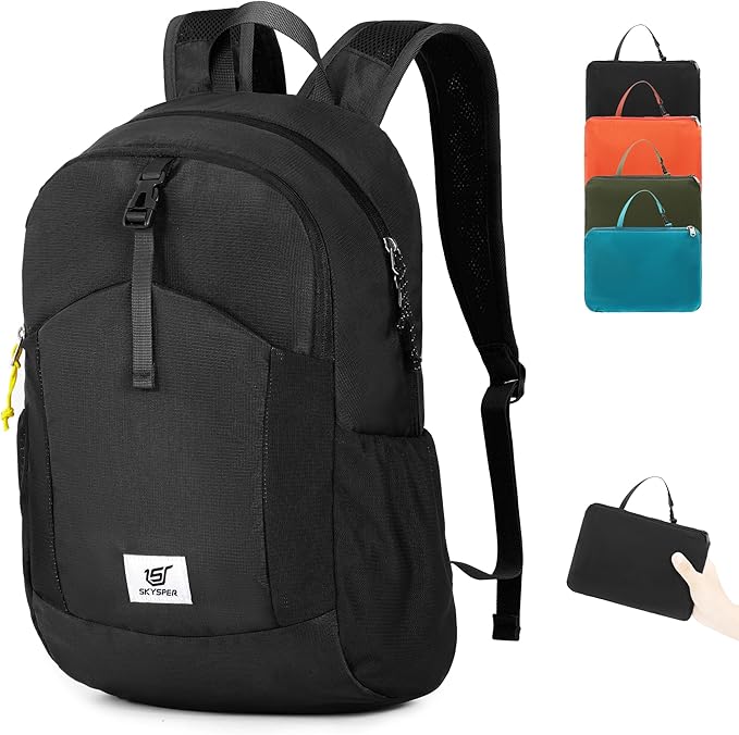 SKYSPER Small Hiking Backpack for Men Women 20L RFID Packable Daypack by SKYSPER
