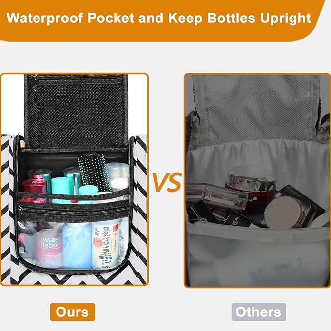 Hanging Travel Toiletry Bag, Large Capacity Cosmetic Travel Toiletry Organizer - Image 3