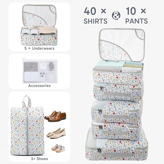 ALL INCLUDED 10 Set Durable Packing Cubes - Image 4