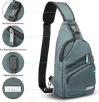 AMJ Crossbody Sling Bag Men Women, Casual Shoulder Backpack, Chest Daypack - Image 3