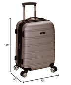 Melbourne Hardside Expandable Spinner Wheel Luggage (Silver / Carry-On 20")