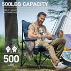 EVER ADVANCED Padded Oversized Folding Camping Chair - Image 4